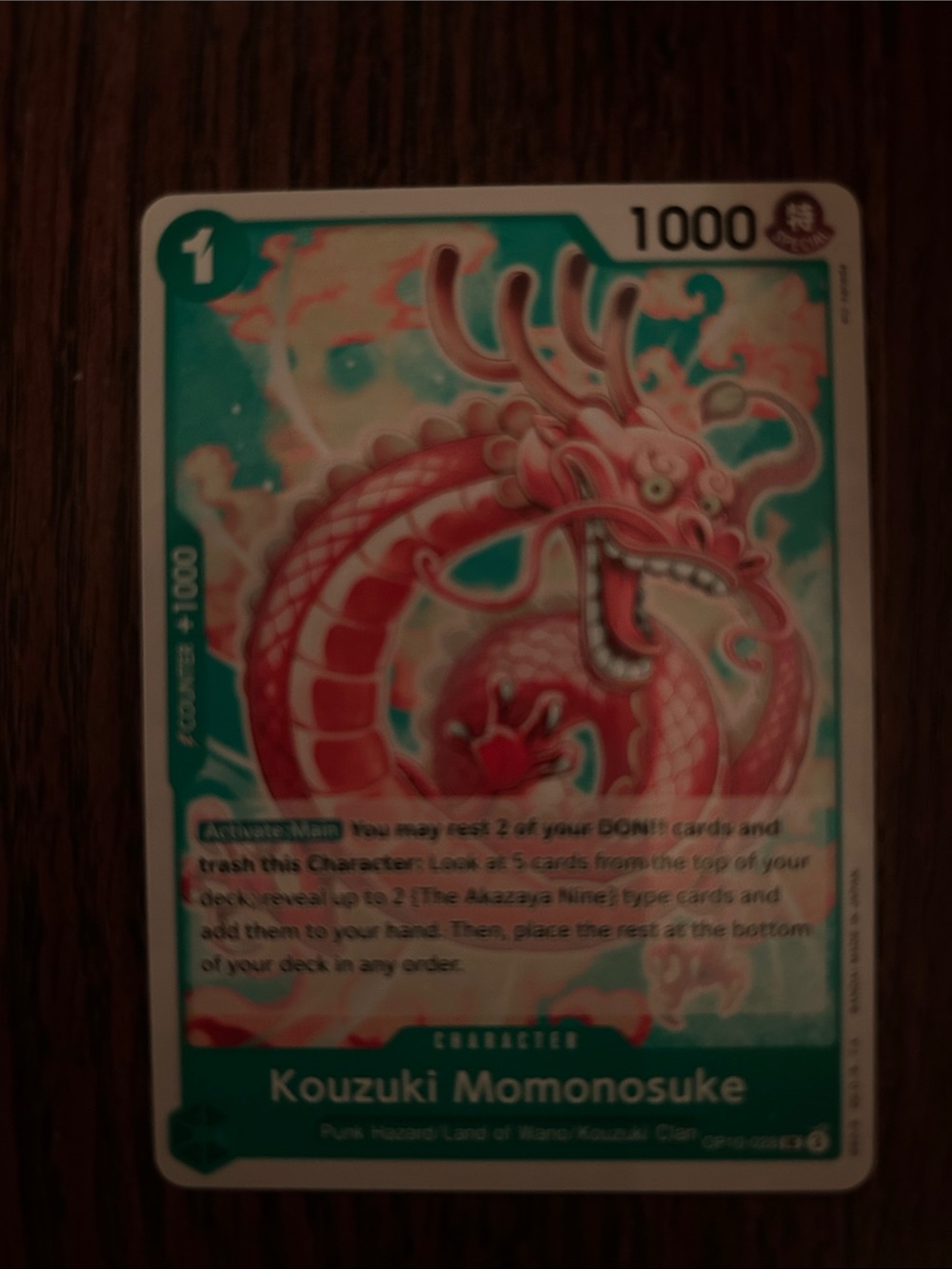 Onepiece Trading Card Kouzuki Momonosuke